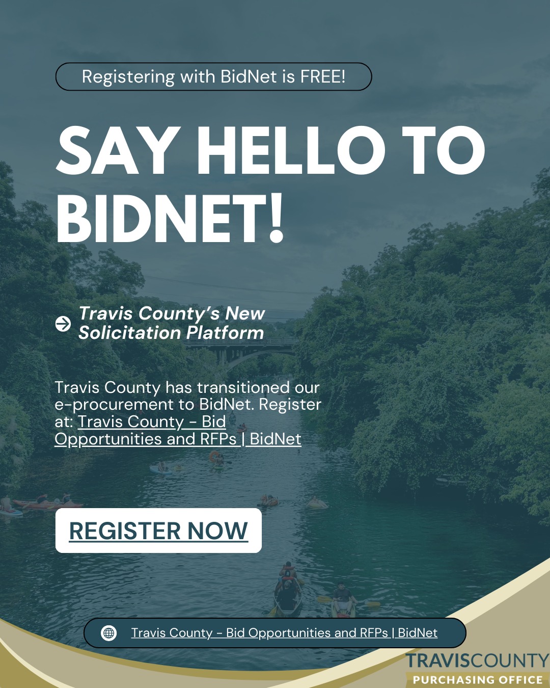 Travis - Registering with BidNet is FREE! SAY HELLO TO BIDNET! Travis ...