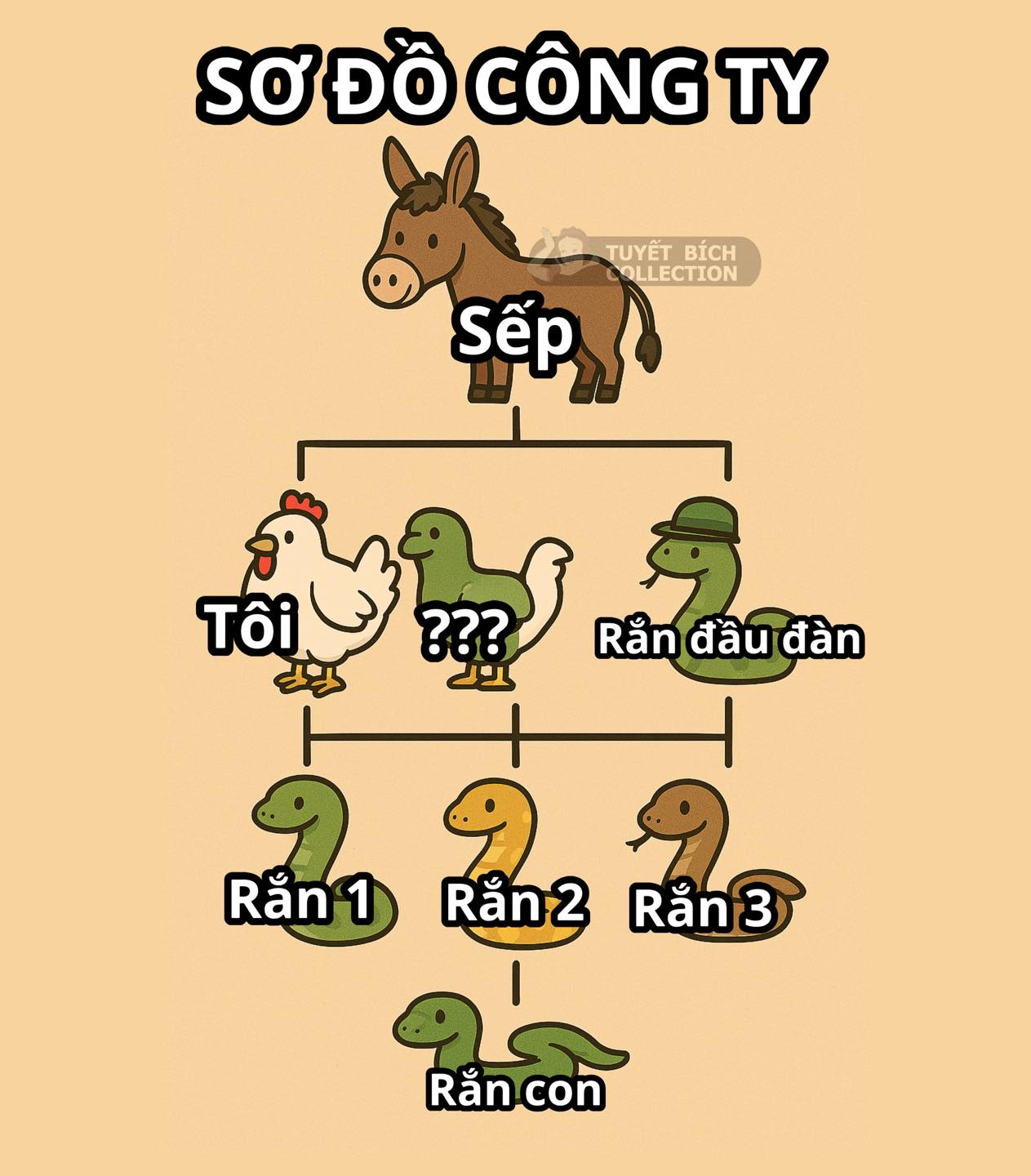 Sếp nhờ tui vẽ sơ đồ cty =)) - Tuyết Bích Collection | Facebook