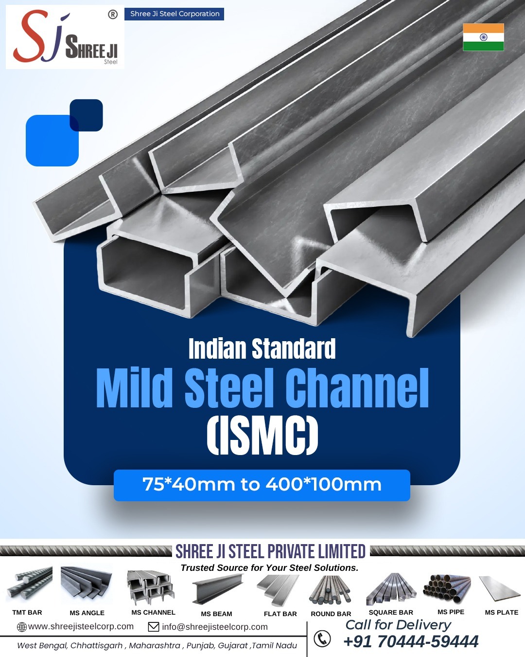 Shree - 🔹 Product Name: ISMC Channel 150 x 75 (6 Inch Channel) 📍 ...