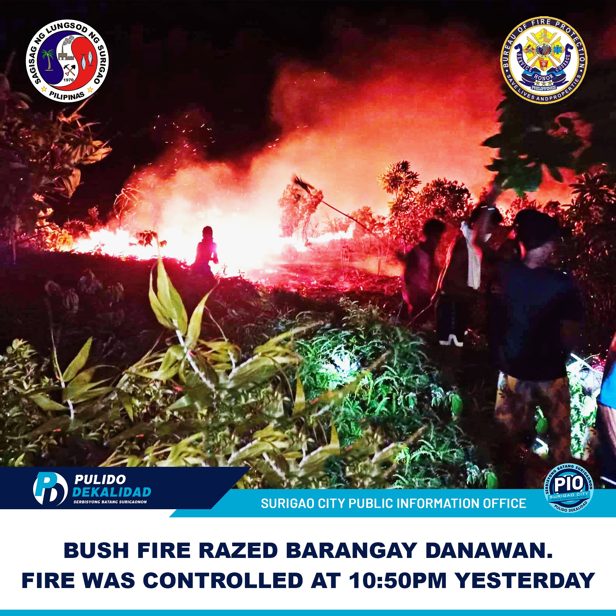 Sunog sa Barangay Danawan Sunog... - Surigao City PIO