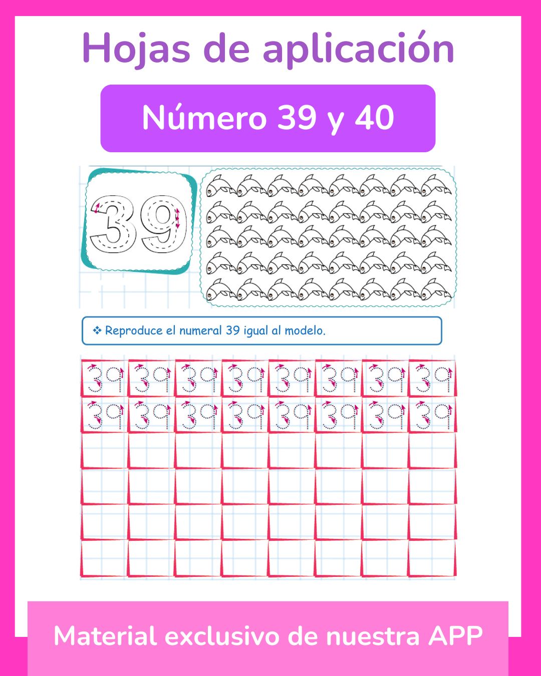 ¡Aprendemos los números 39 y 40! 📝... - Maestra de Inicial | Facebook