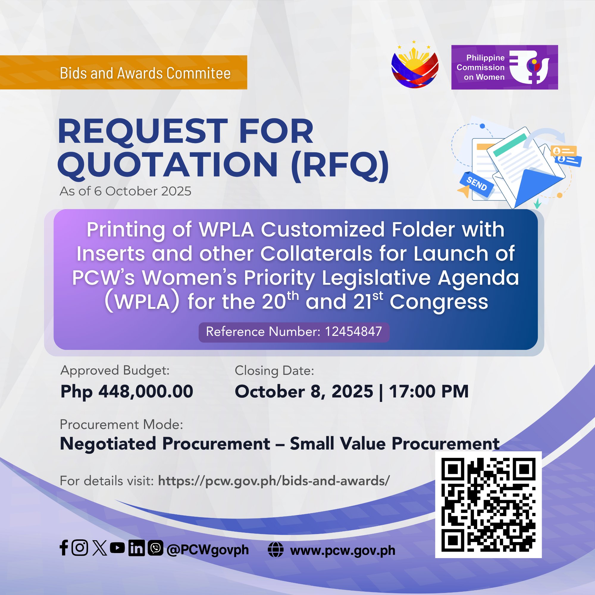 📢 Request For Proposal... - Philippine Commission on Women | Facebook