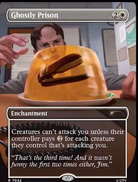 mtg the office cards Amazon.com: Magic Gathering Secret Lair x The Office: Dwight's Destiny (Non-Foil) : Toys & Games More The Office bonus cards.