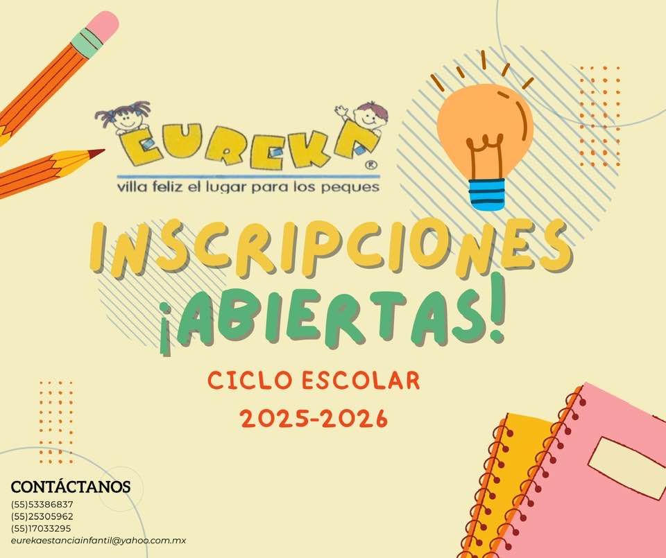 Eureka - 📓🖍 ¡Ya están abiertas las inscripciones para el ciclo escolar ...