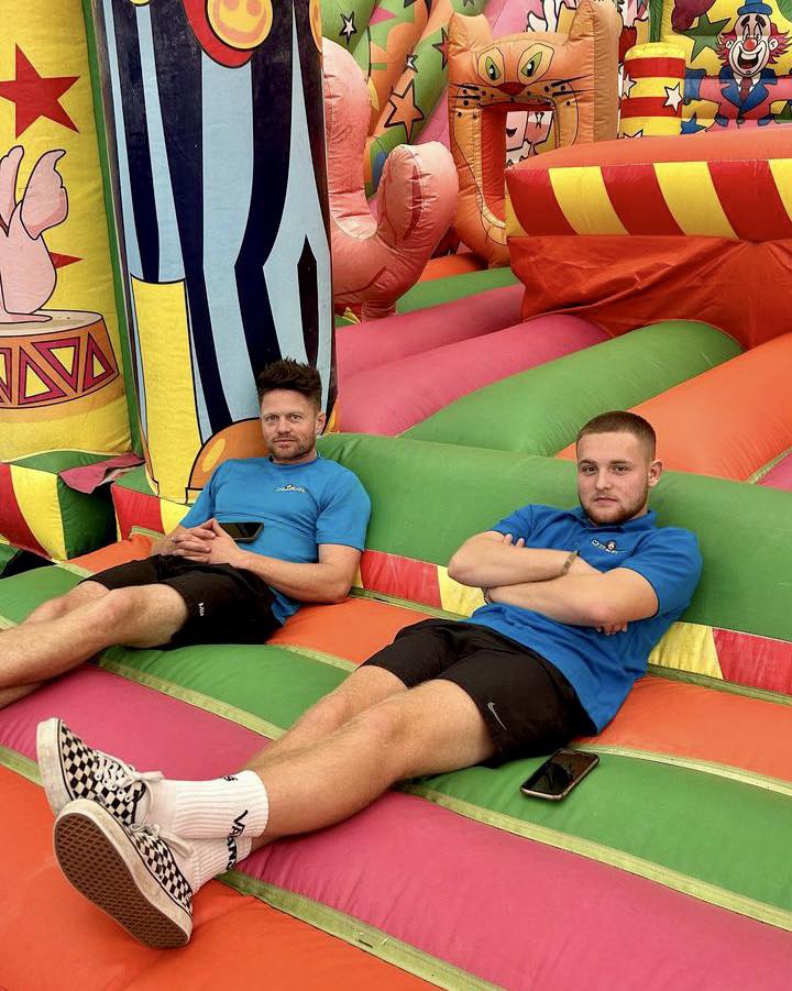Mane Events - Some of the team taking a breather after...