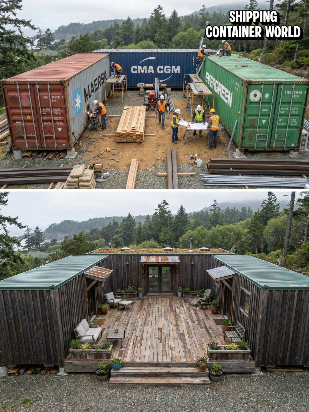 Shipping - They Took 3 Rusty Shipping Containers and Did THIS. See how ...