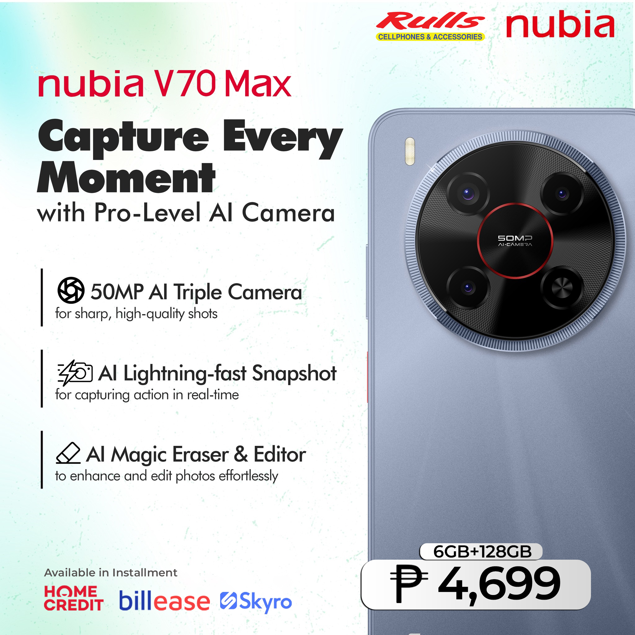 RULLS PH - Max out your life with the new Nubia V70 Max!... | Facebook