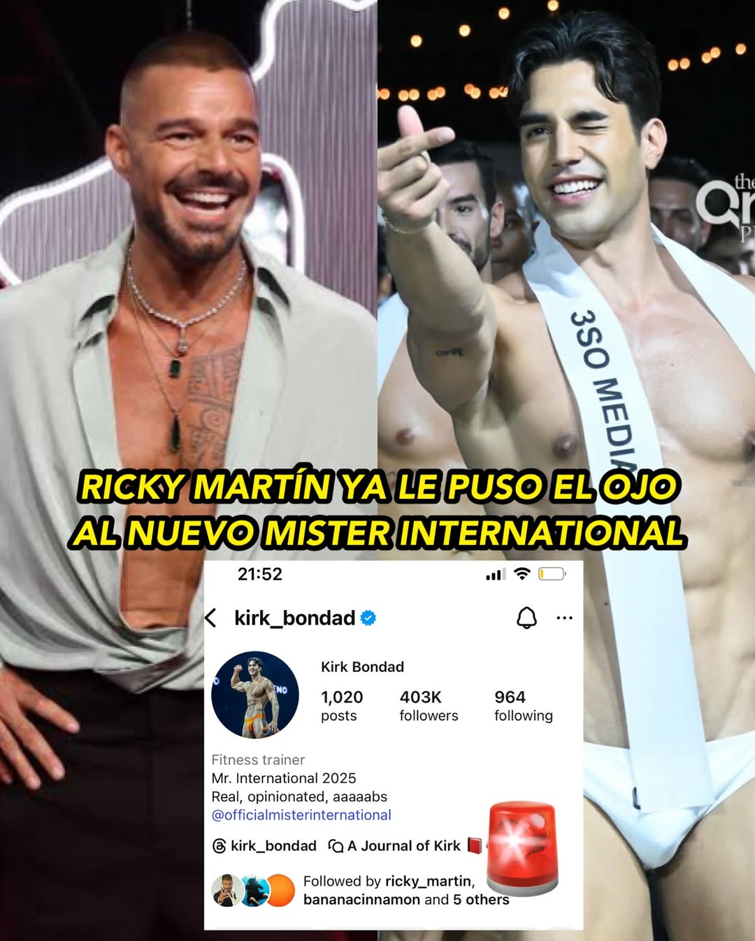 #CirculaEnRedes 🔥OMG 😲 #RickyMartin... - Miss México News | Facebook