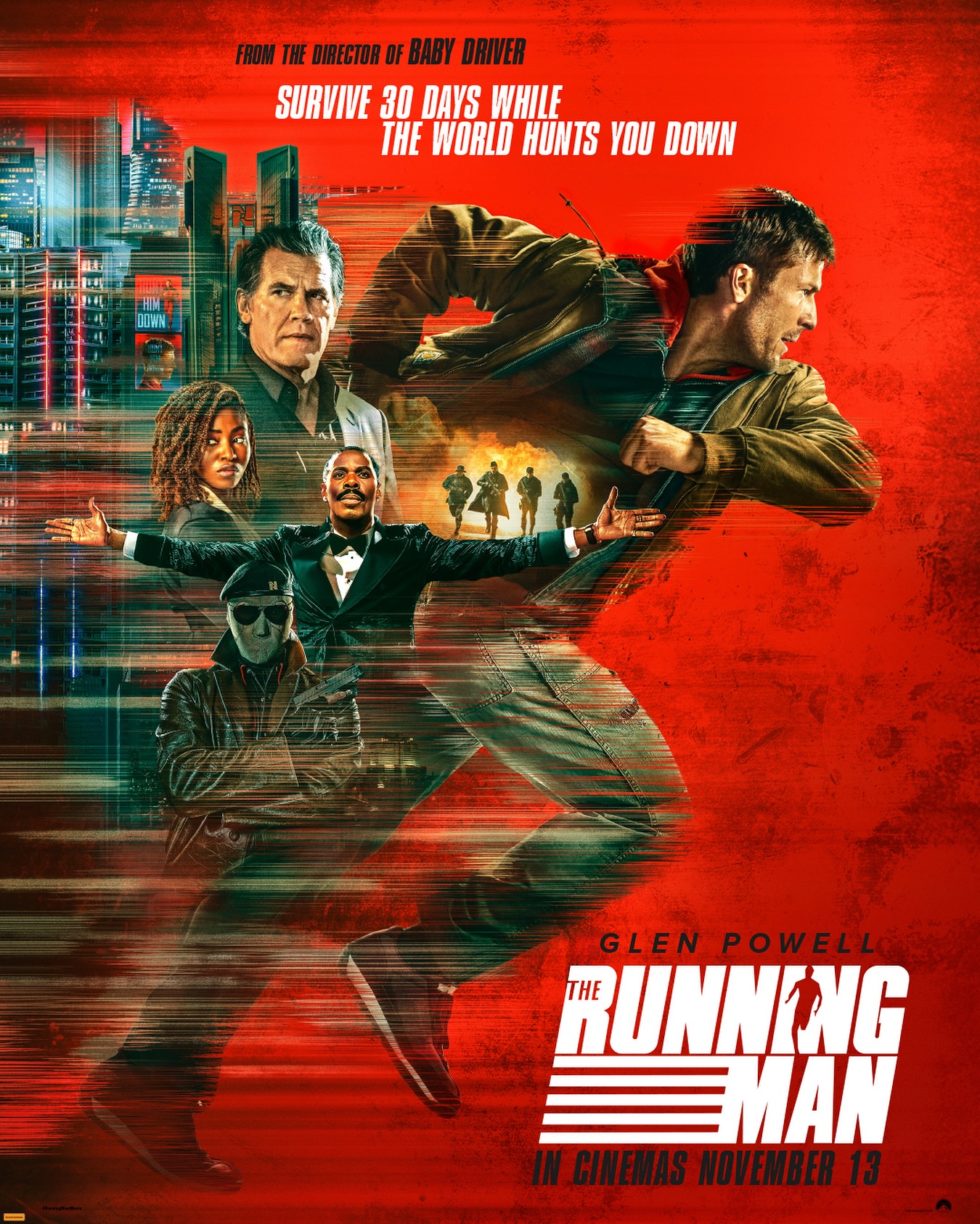 The Running Man Japanese release poster