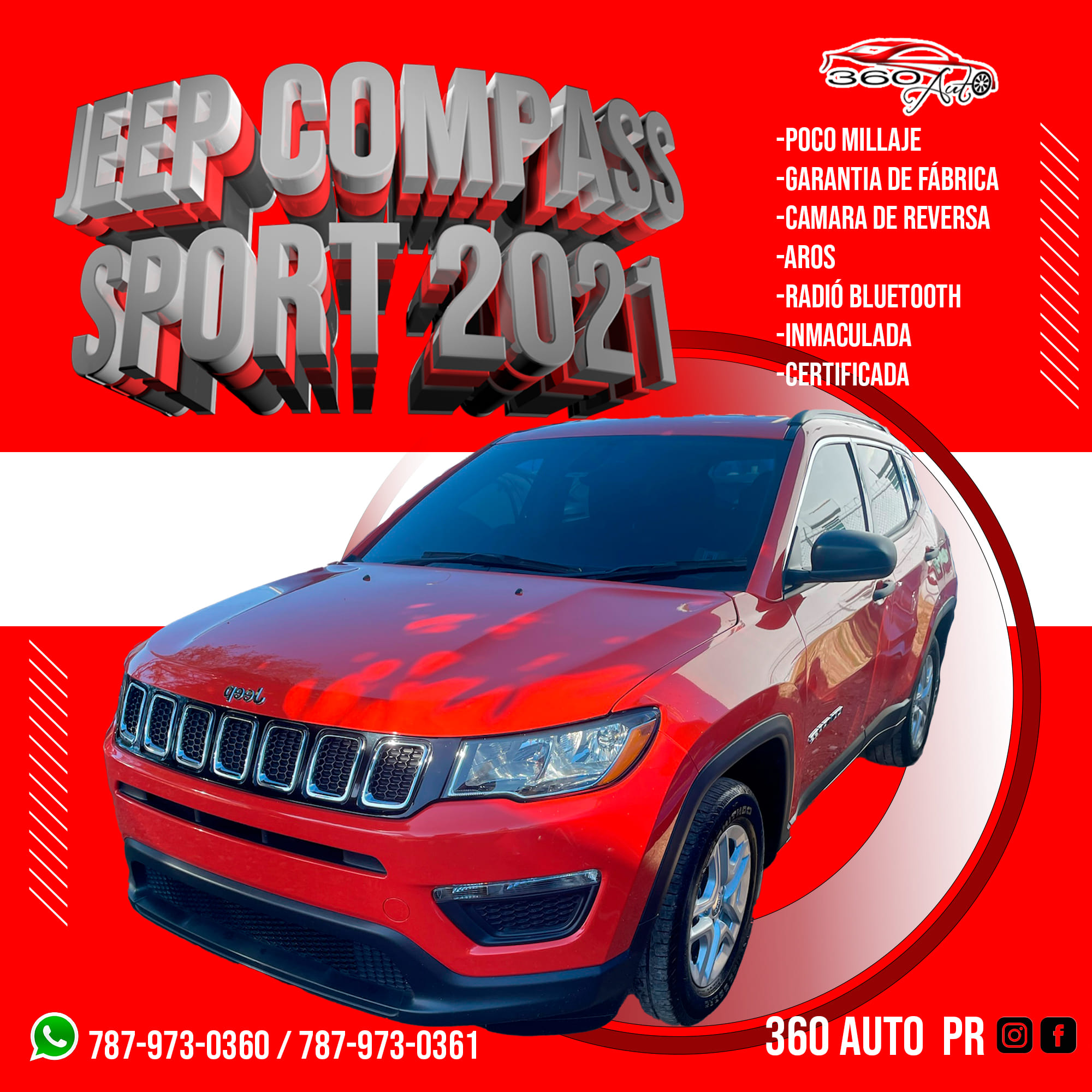 360 Auto PR - 🚨#Súper #Oferta🚨 Jeep Compass Sport 2021....