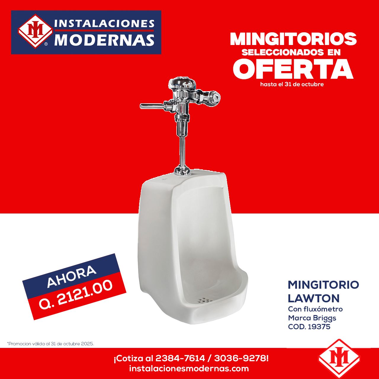 Instalaciones - Modernidad que se nota en cada detalle👌 Mingitorio ...