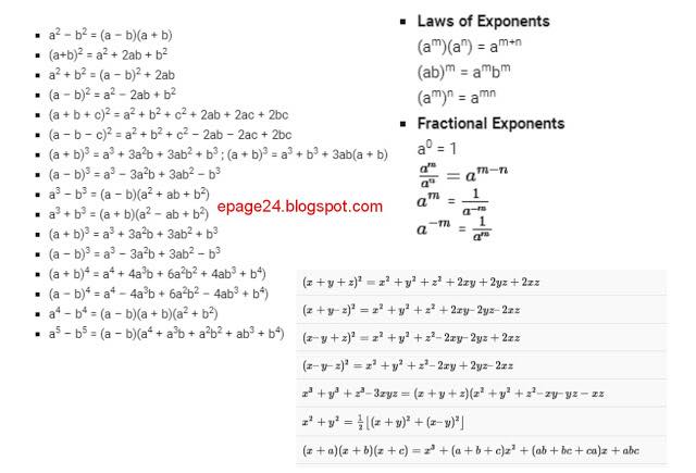 Math formula