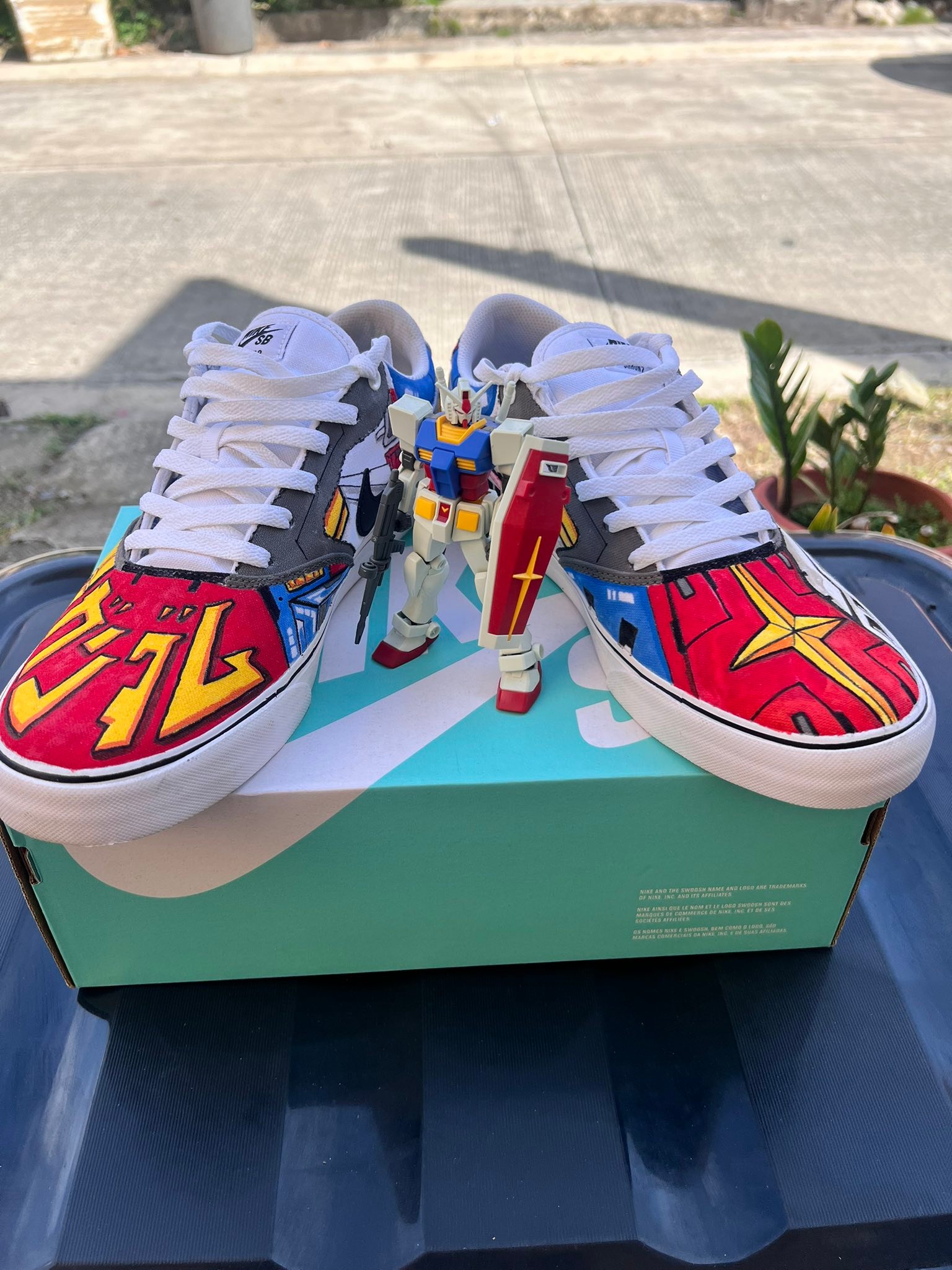 【glamb】GG16AT / AC02 Painted sneakers Custom painted sneakers gundam rx-78-2