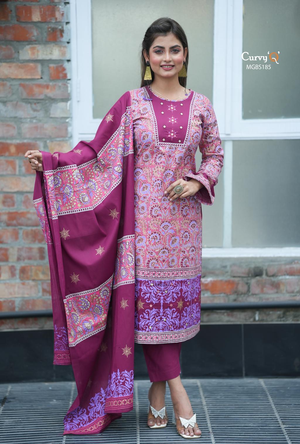 Curvy - Code: MGBS185 ☑ Unstitch: 1850tk Stitch: 2150tk 20% Discount ...