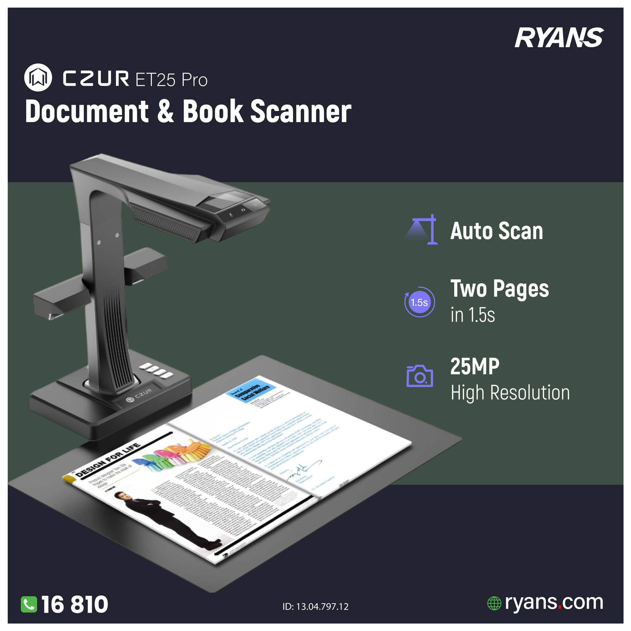 Ryans - CZUR ET25 Pro Incomparable Professional Book Scanner https ...