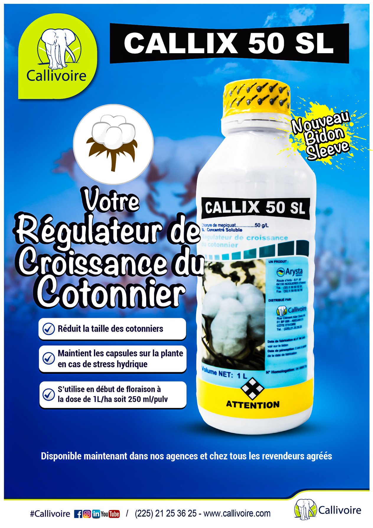 Callivoire - Le CALLIX 50 SL augmente des capsules de... | Facebook