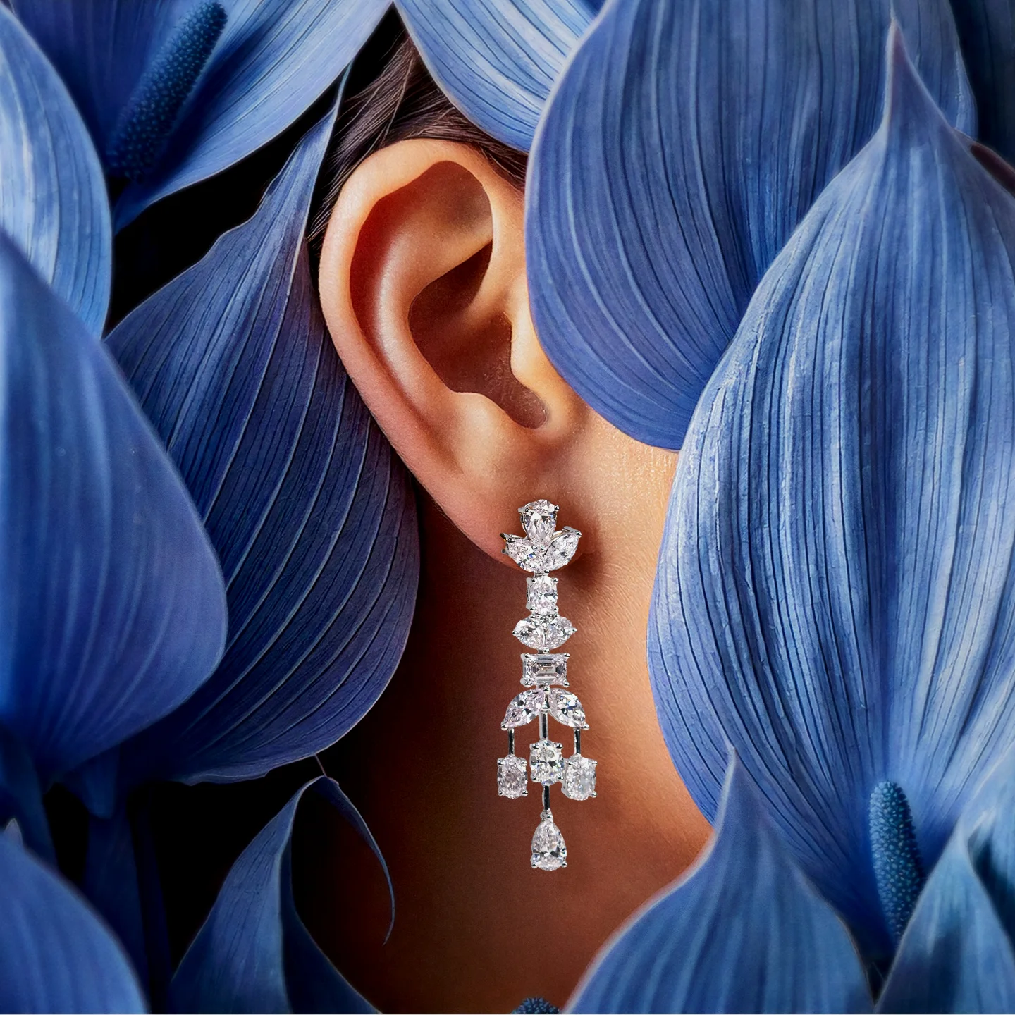 Modani - A symphony of nature and luxury—where delicate diamonds ...