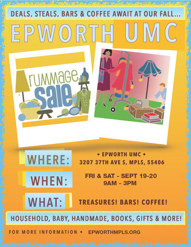 FALL RUMMAGE SALE!