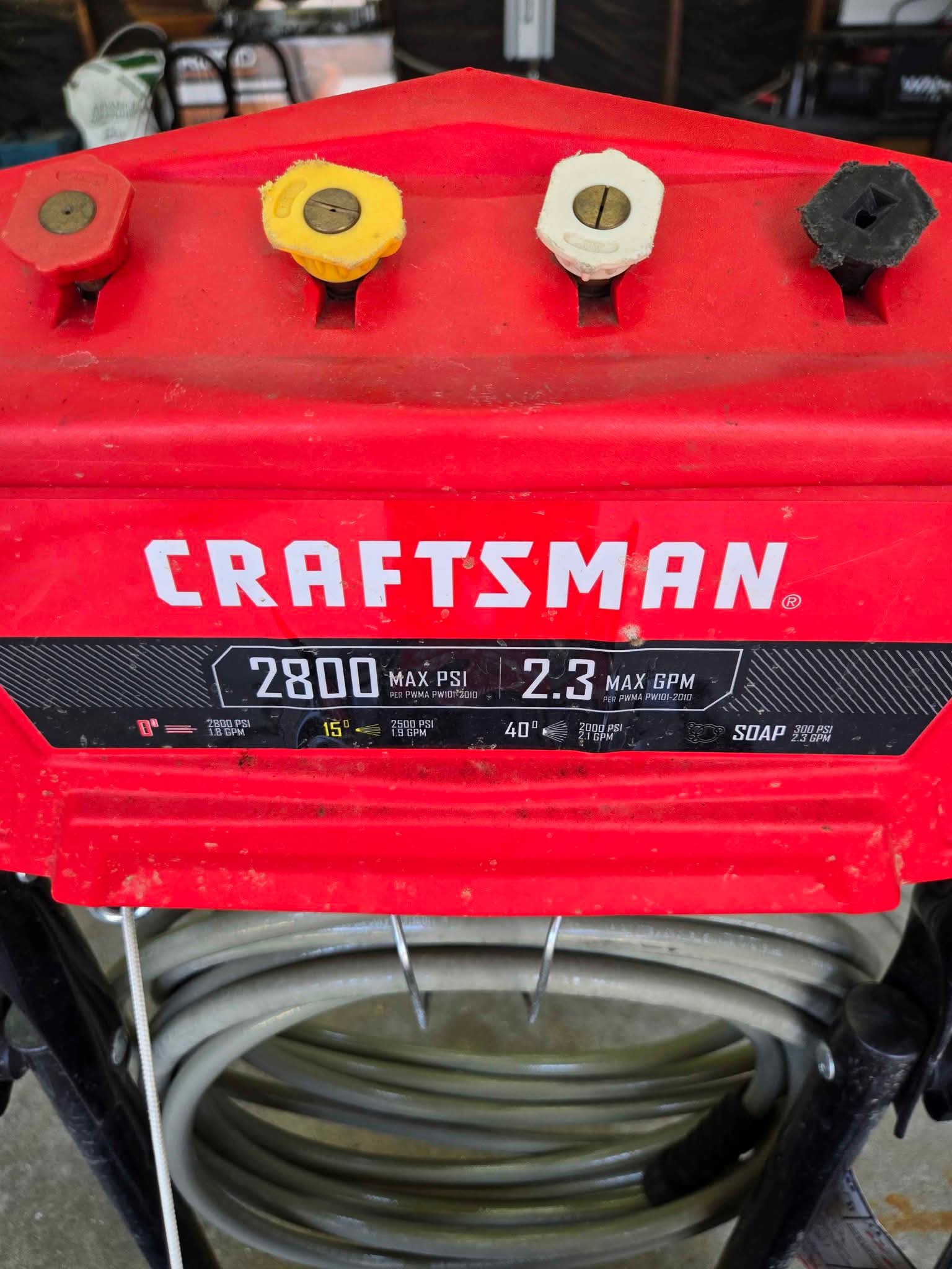 Craftsman 2800 psi gas pressure washer - Pressure Washers - Cleveland ...