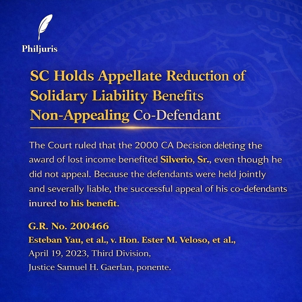 SC Holds Appellate... - Philippine Jurisprudence Official | Facebook