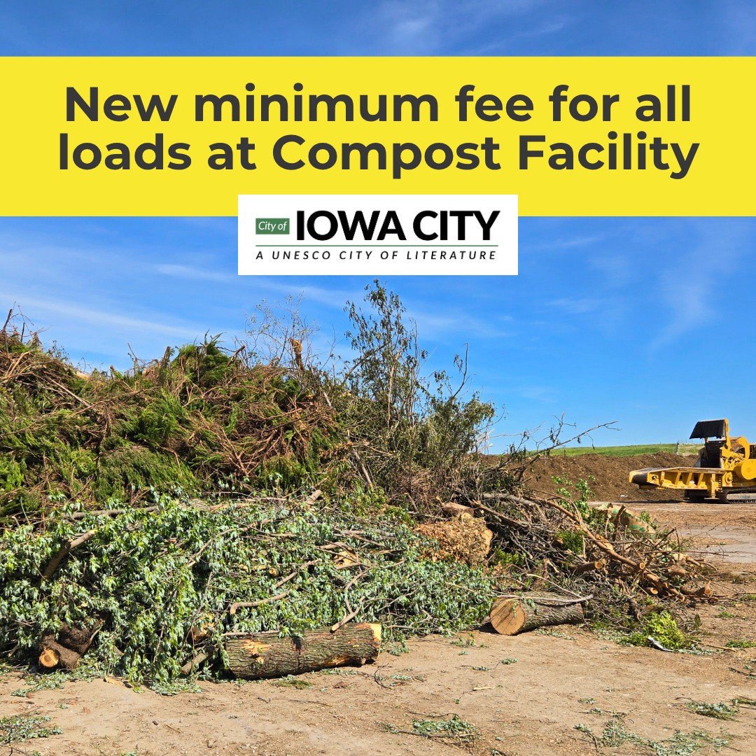 A new $5 minimum fee will... - Iowa City Landfill & Recycling | Facebook