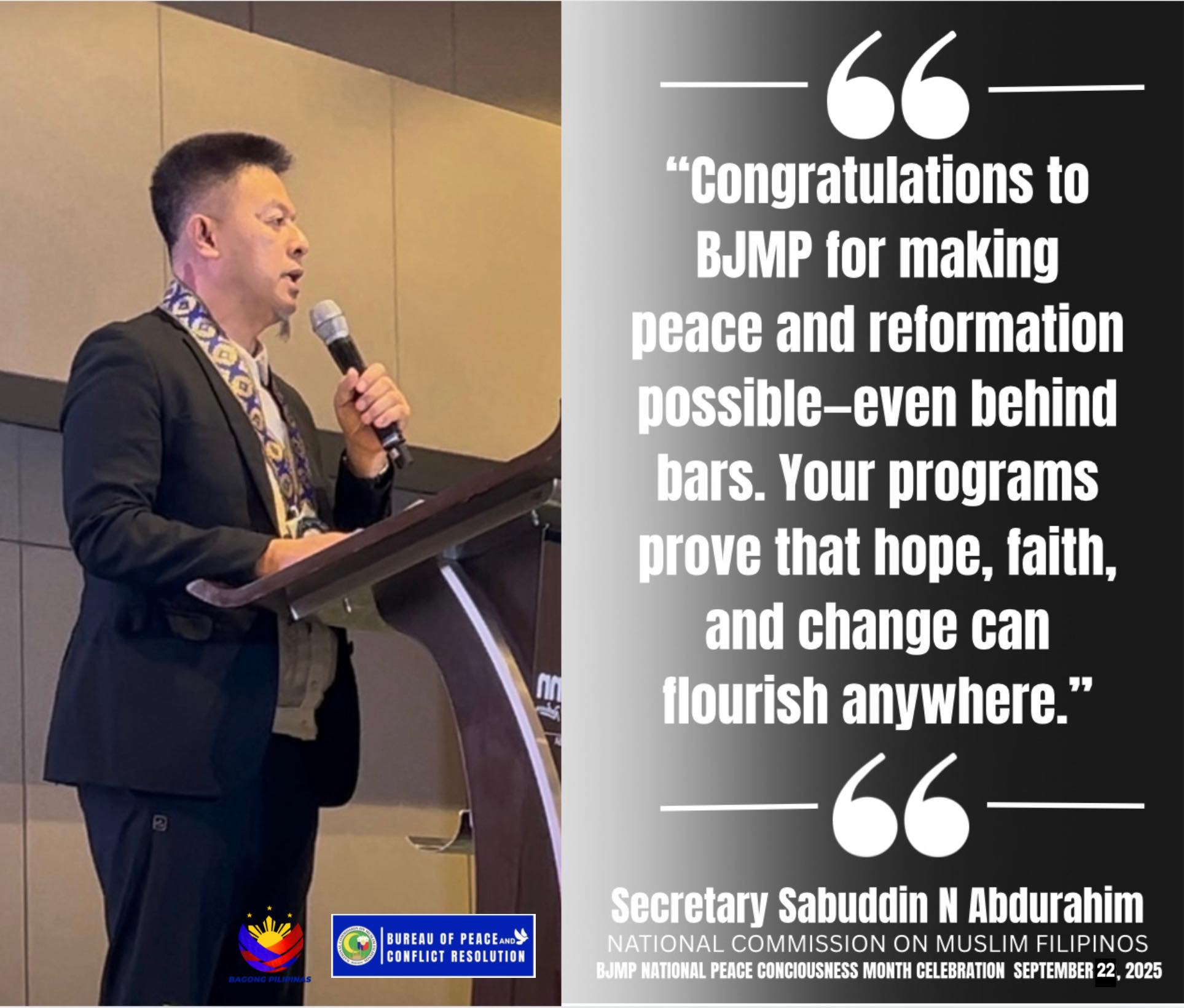 MESSAGE... - NCMF - Bureau of Peace and Conflict Resolution | Facebook
