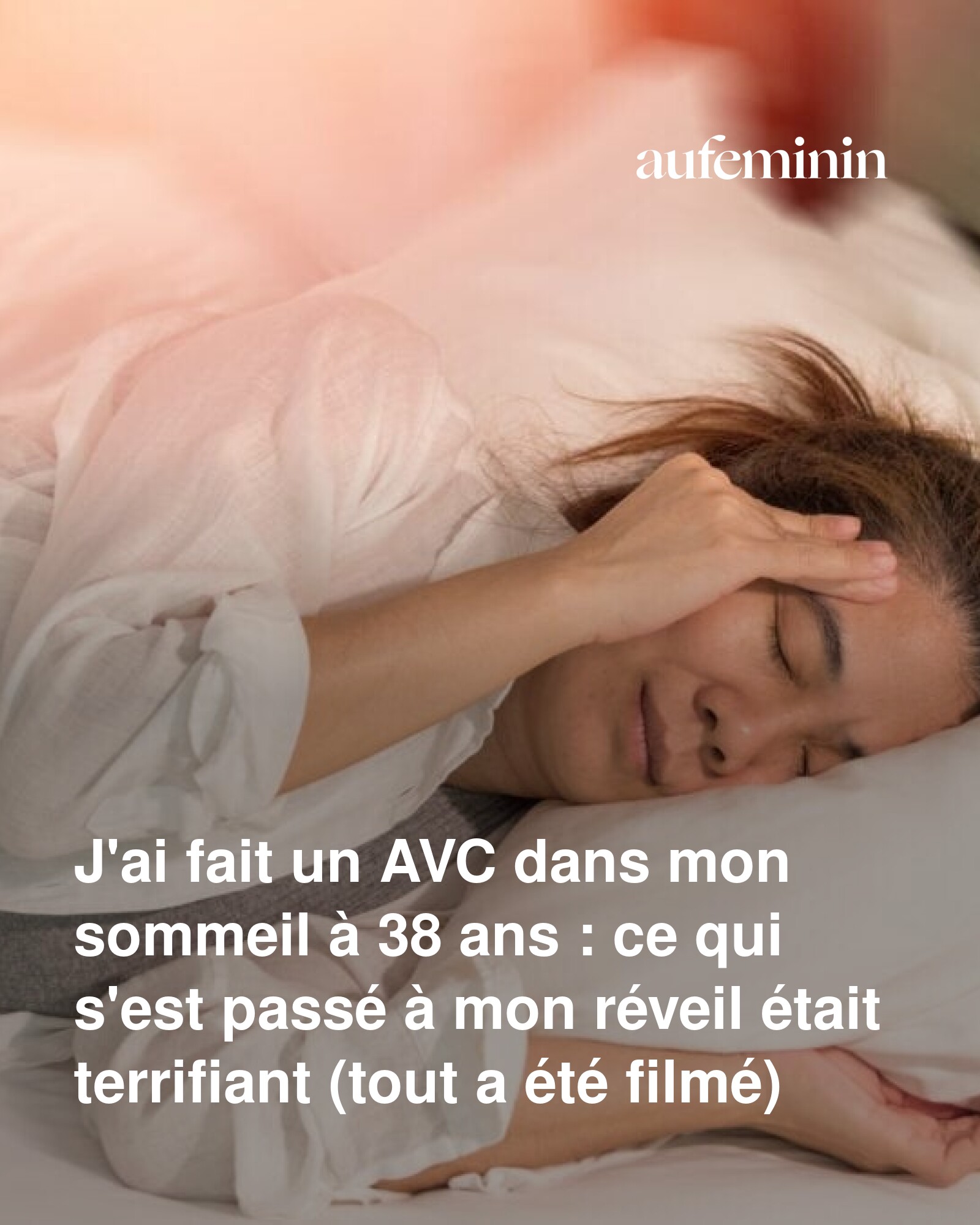 Aufeminin - À 38 ans, un réveil devenu cauchemar. L'histoire de Krista ...