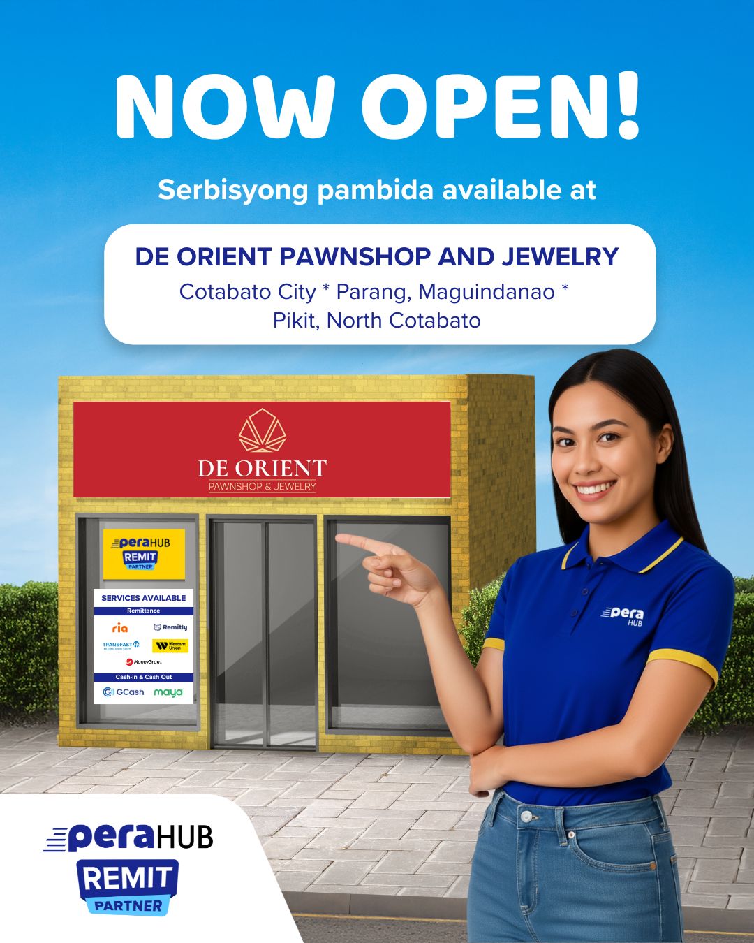Pera Hub - NOW OPEN! PERA HUB Remit Partner services is... | Facebook