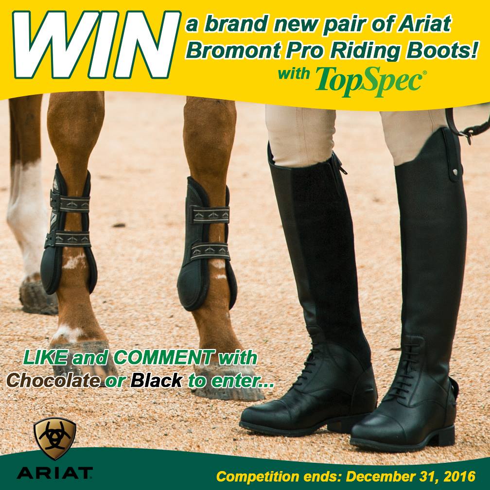 TopSpec - WIN WIN WIN! This month we have teamed up with Ariat Europe ...