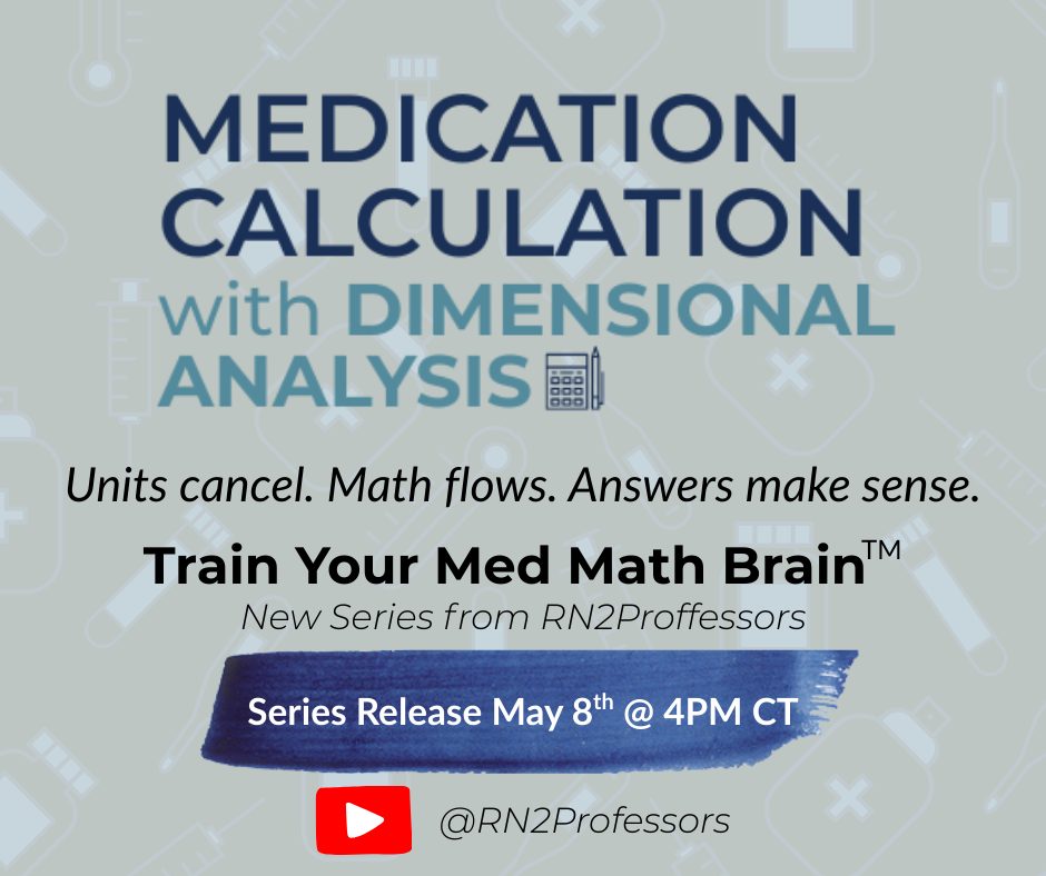 RN2Professors - 💊 Math anxiety? Cancel it like a unit.... | Facebook