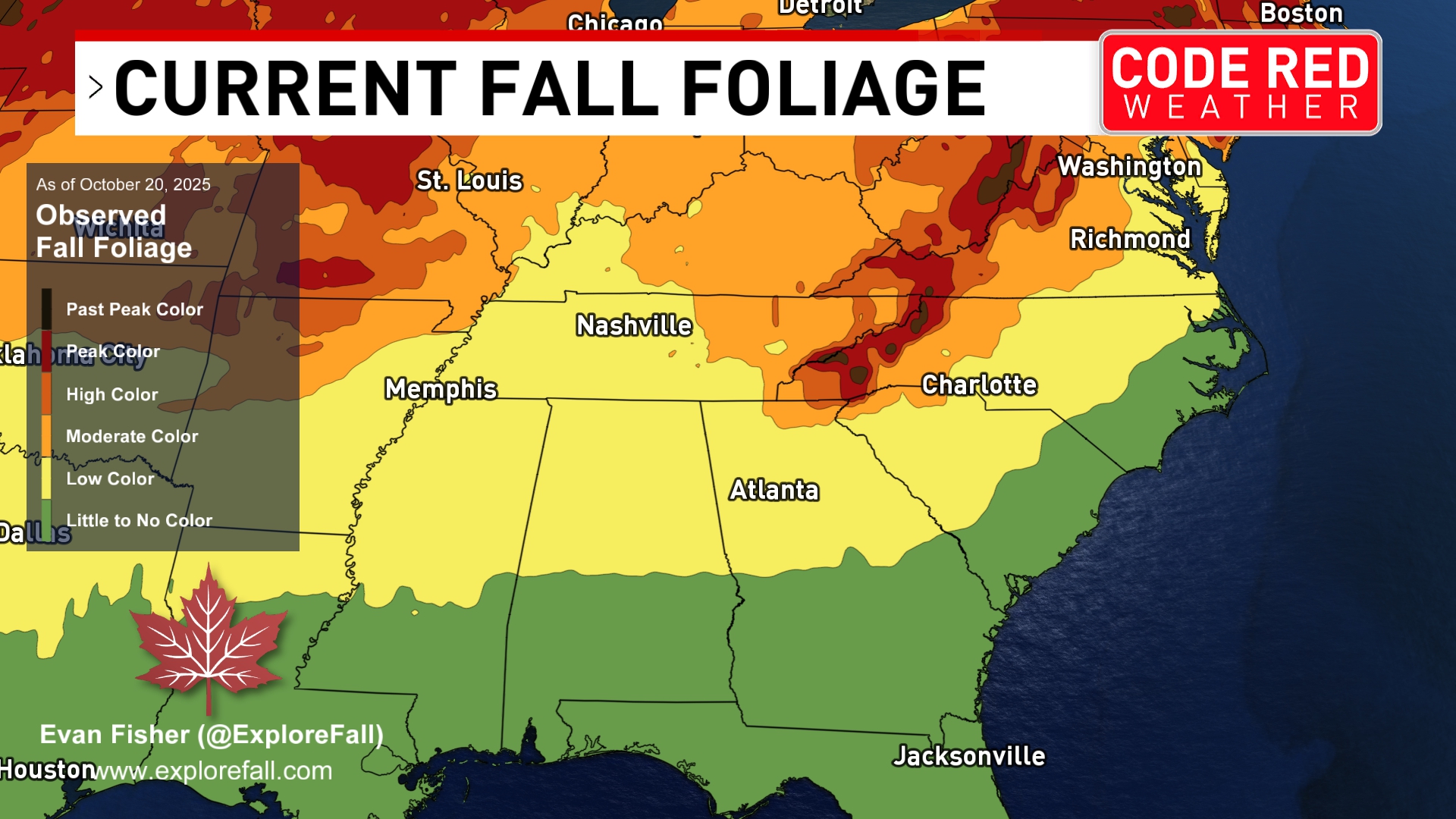 WZTV - Middle Tennessee's fall foliage forecast: High color expected ...