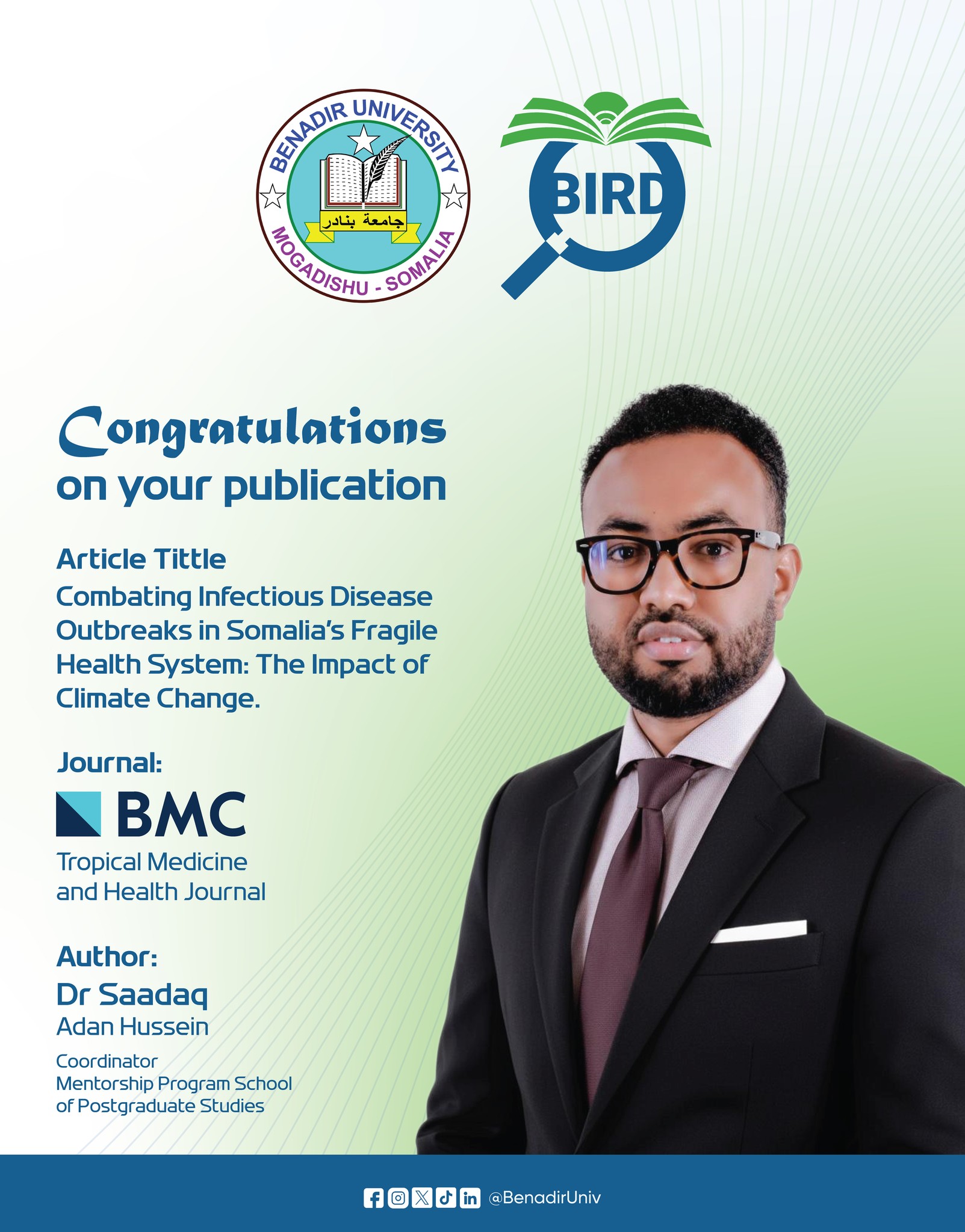 Benadir University added a new photo. - Benadir University