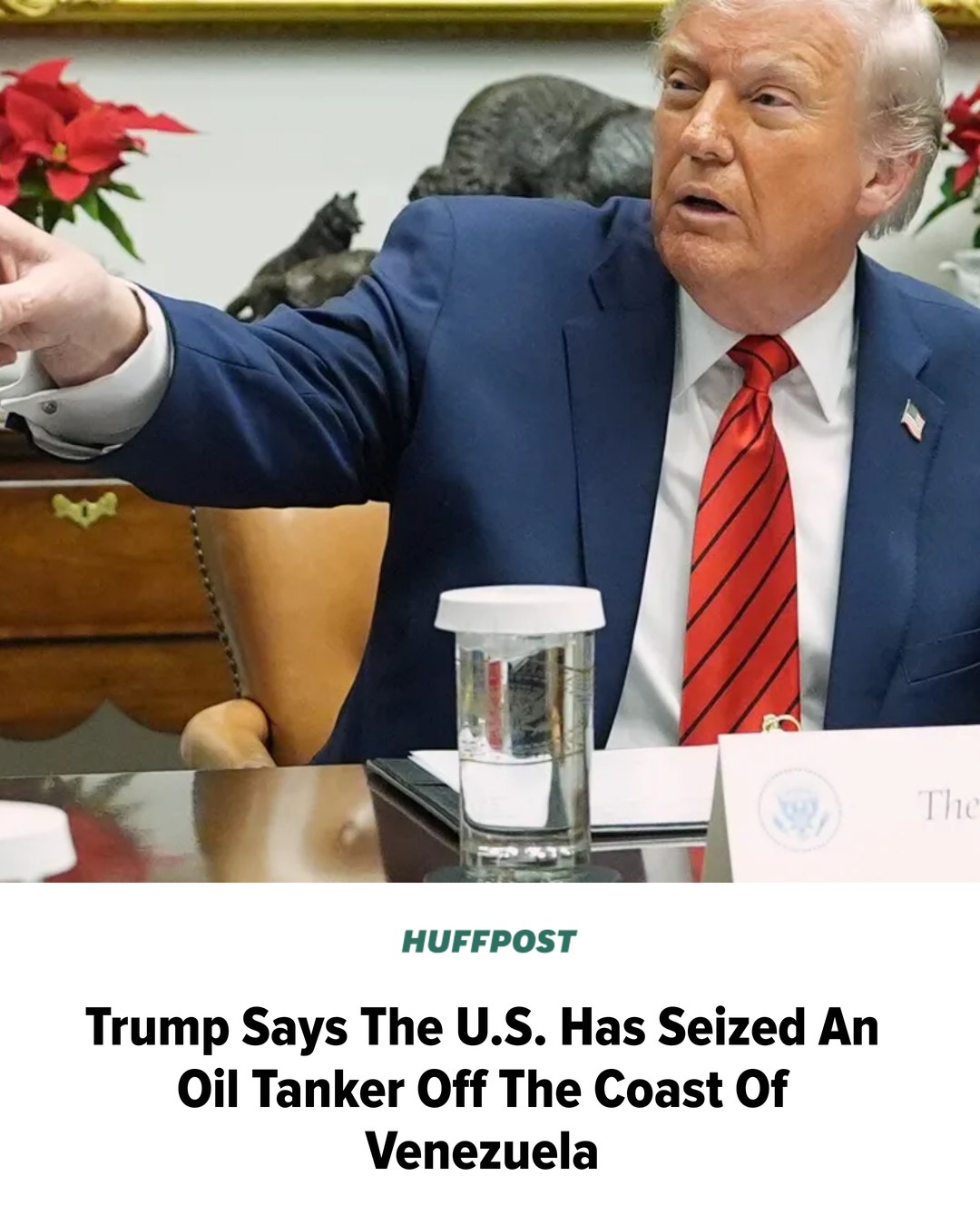 HuffPost - When asked what would happen to the oil aboard the tanker ...