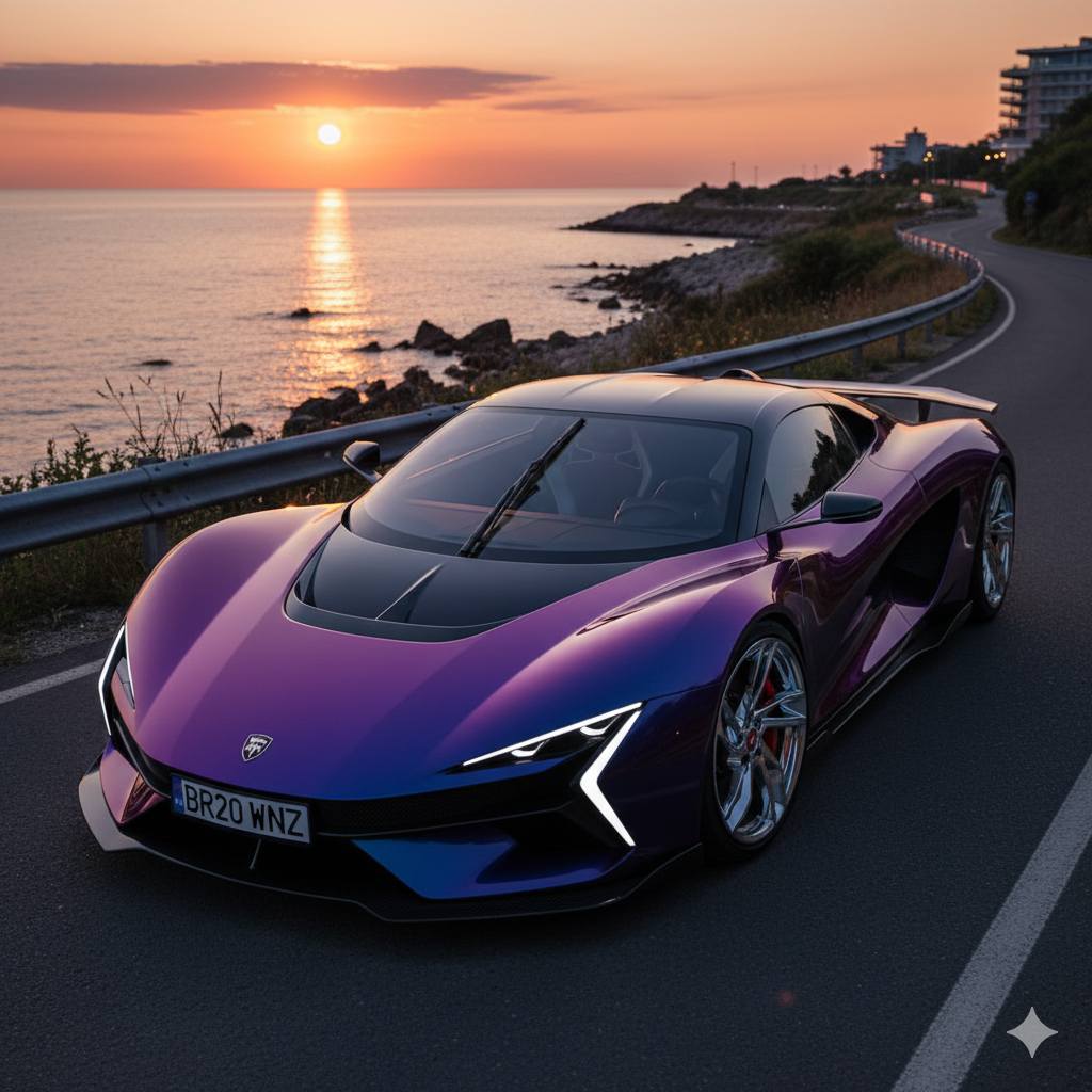 Darex Zora Bulgarian Hypercar V8 4.8L Twin-Turbo V8 (mid-mounted