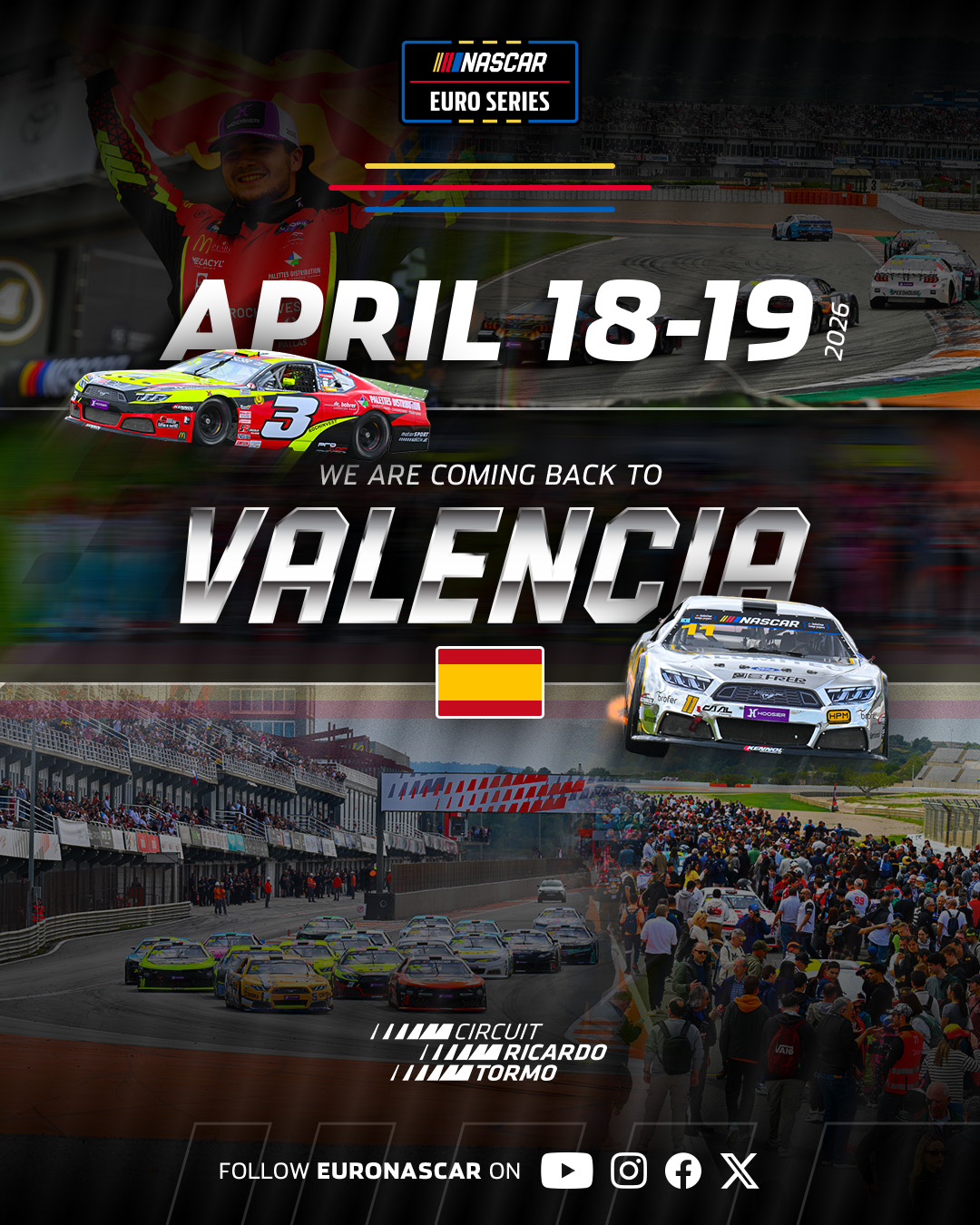 From Circuit Ricardo Tormo 🇪🇸 to... - NASCAR Euro Series | Facebook