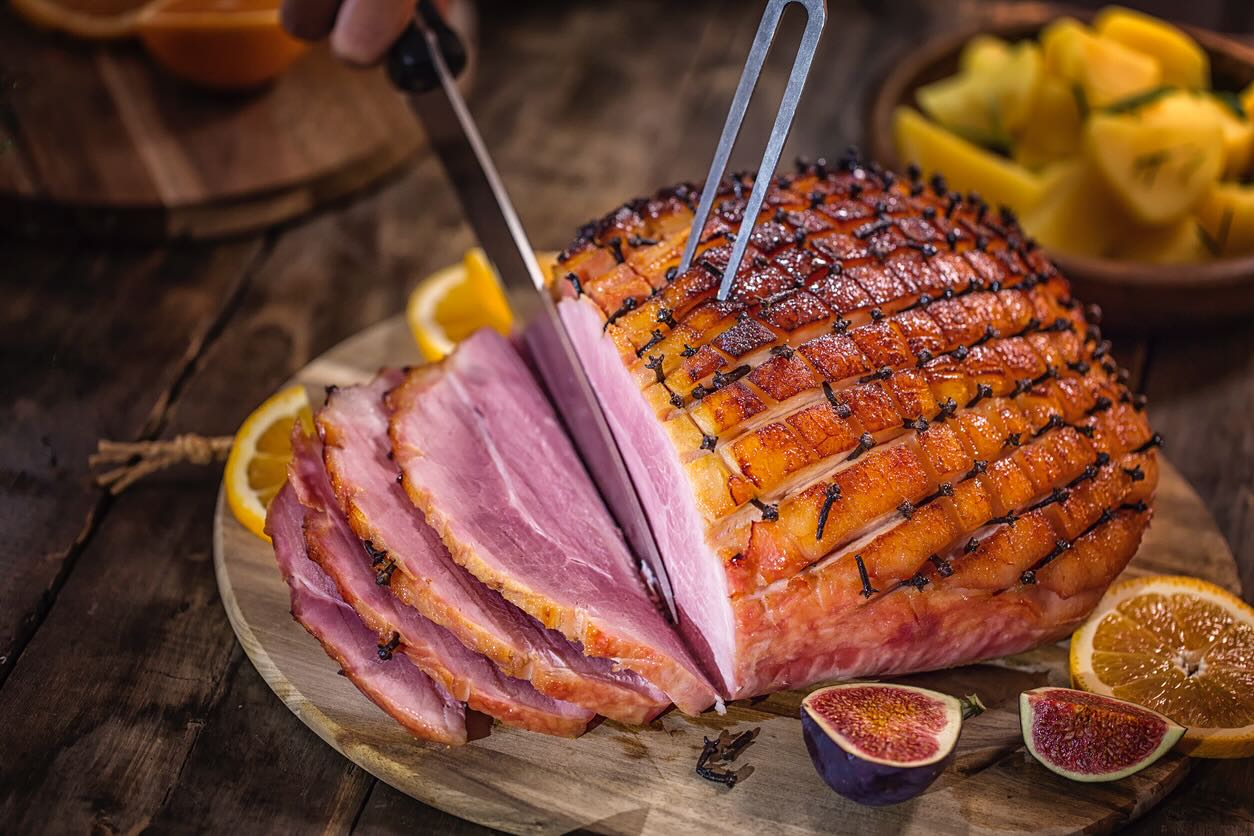 Jon - This simple two-ingredient glaze will turn your ham into a glossy ...