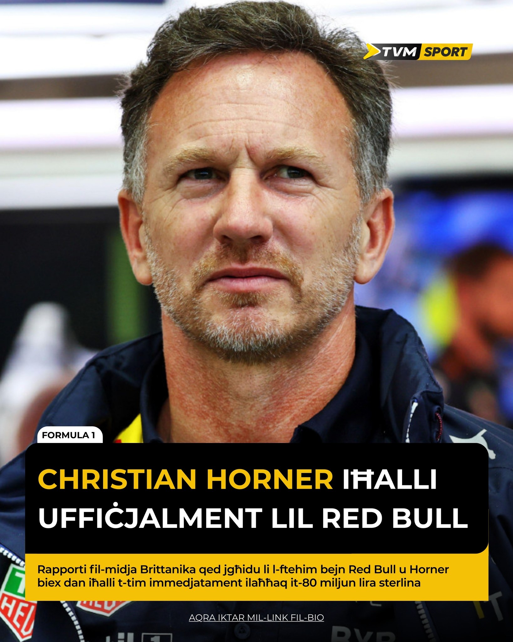TVMsport - Christian Horner ħalla uffiċjalment lil Red Bull wara li ...