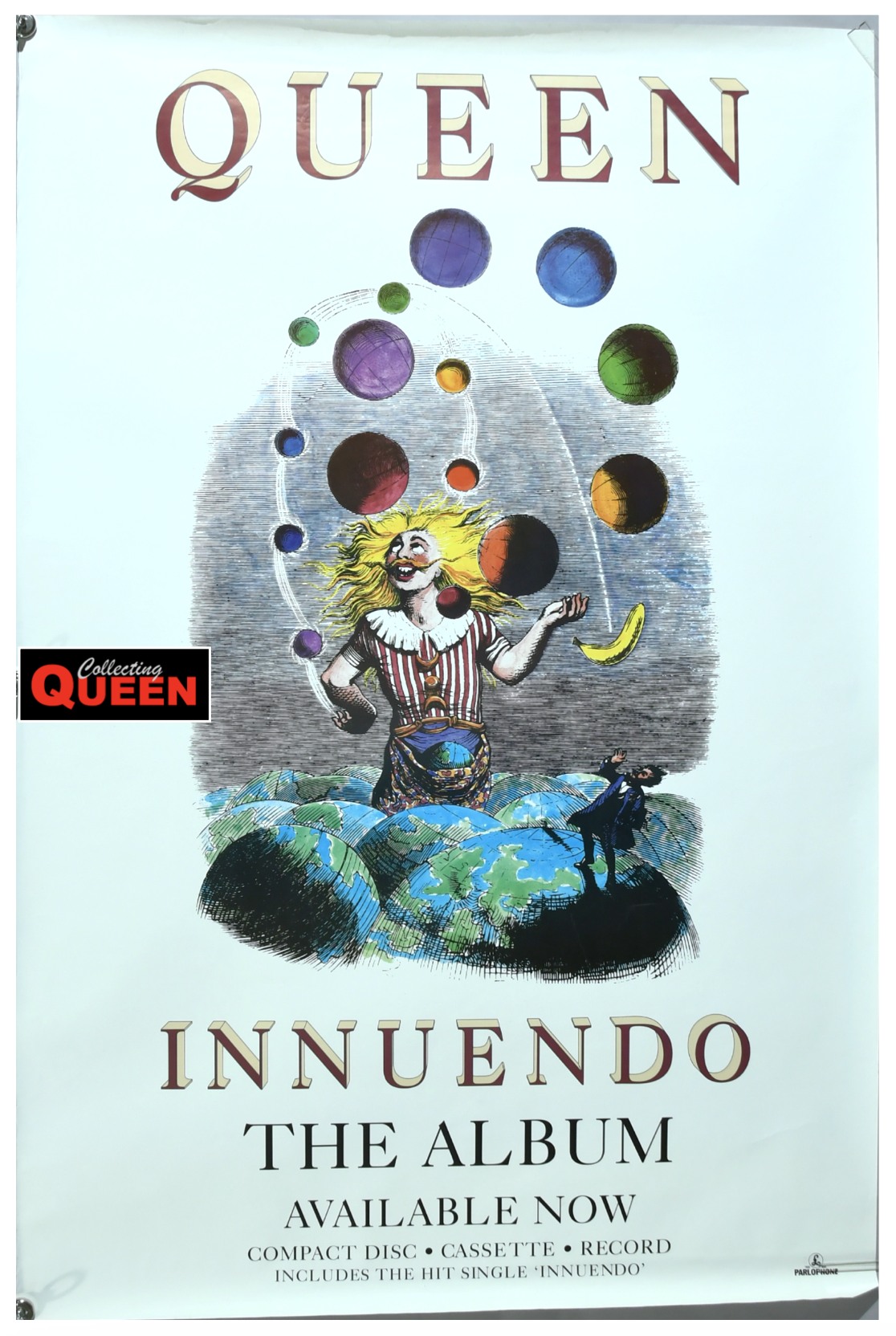 The UK promotional poster for the 'Innuendo' album by Parlophone