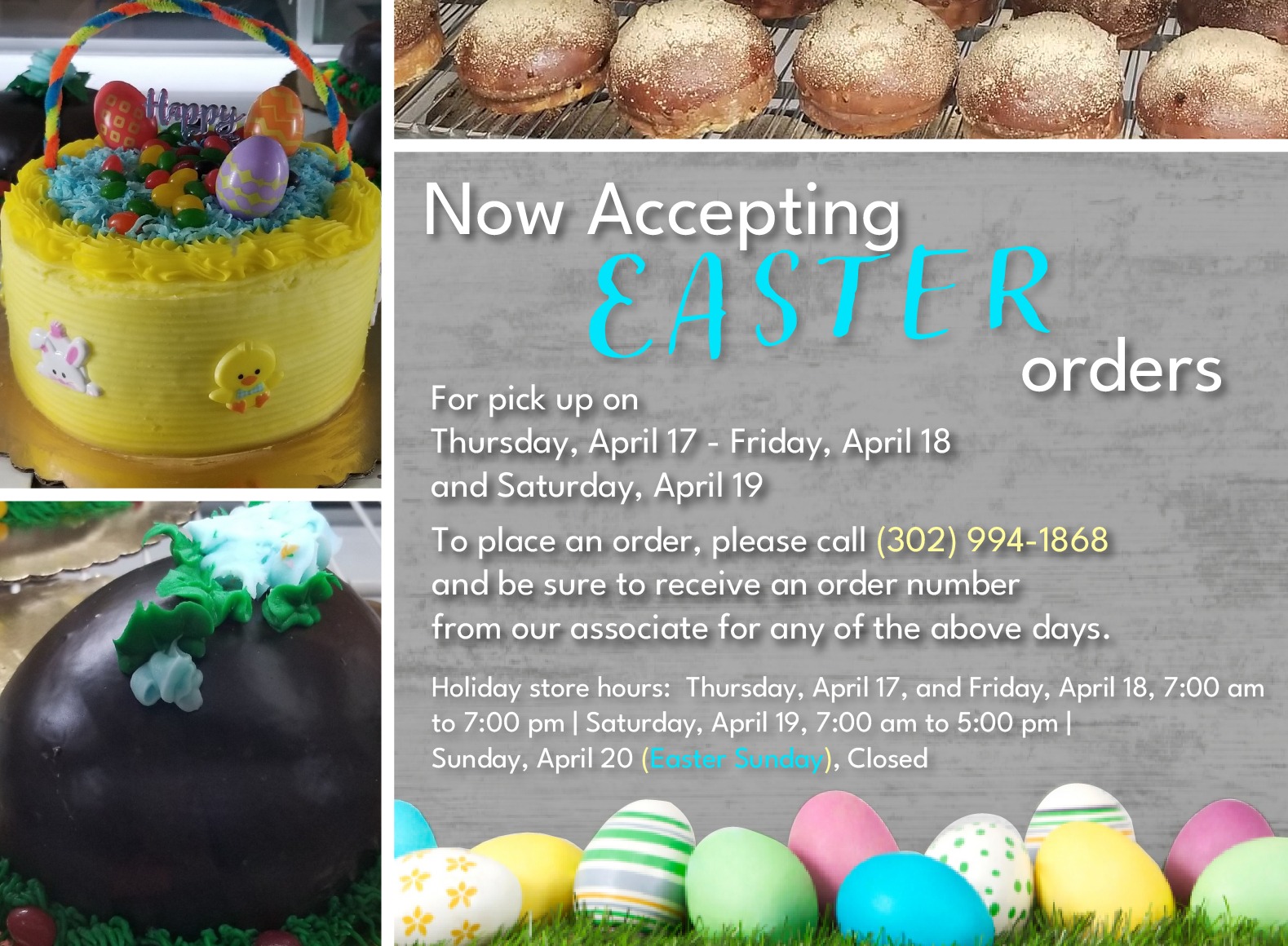 Serpe - Ordering info for Easter! Special hours for next week are ...