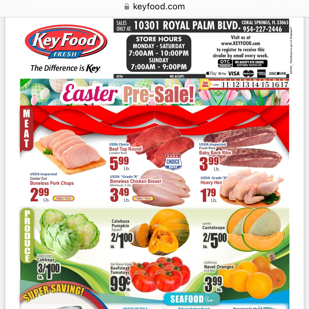 Key food supermarket... - Key food supermarket Coral Springs
