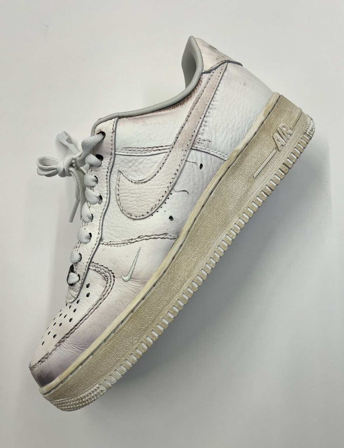 Nike is literally dropping the scuffed and dirty Nike Air Force