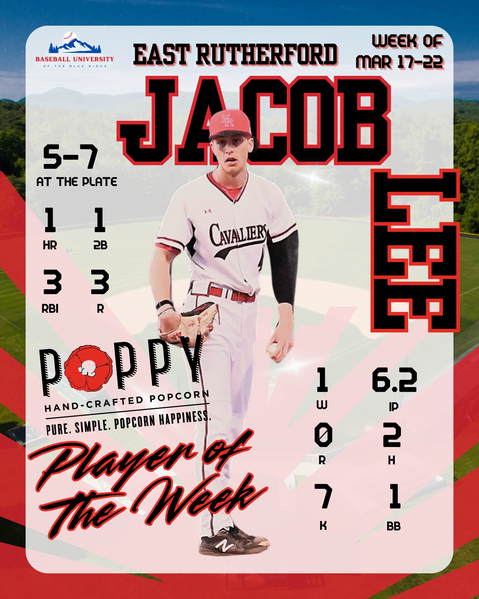 Baseball - Congratulations to Jacob Lee of East Rutherford High School ...