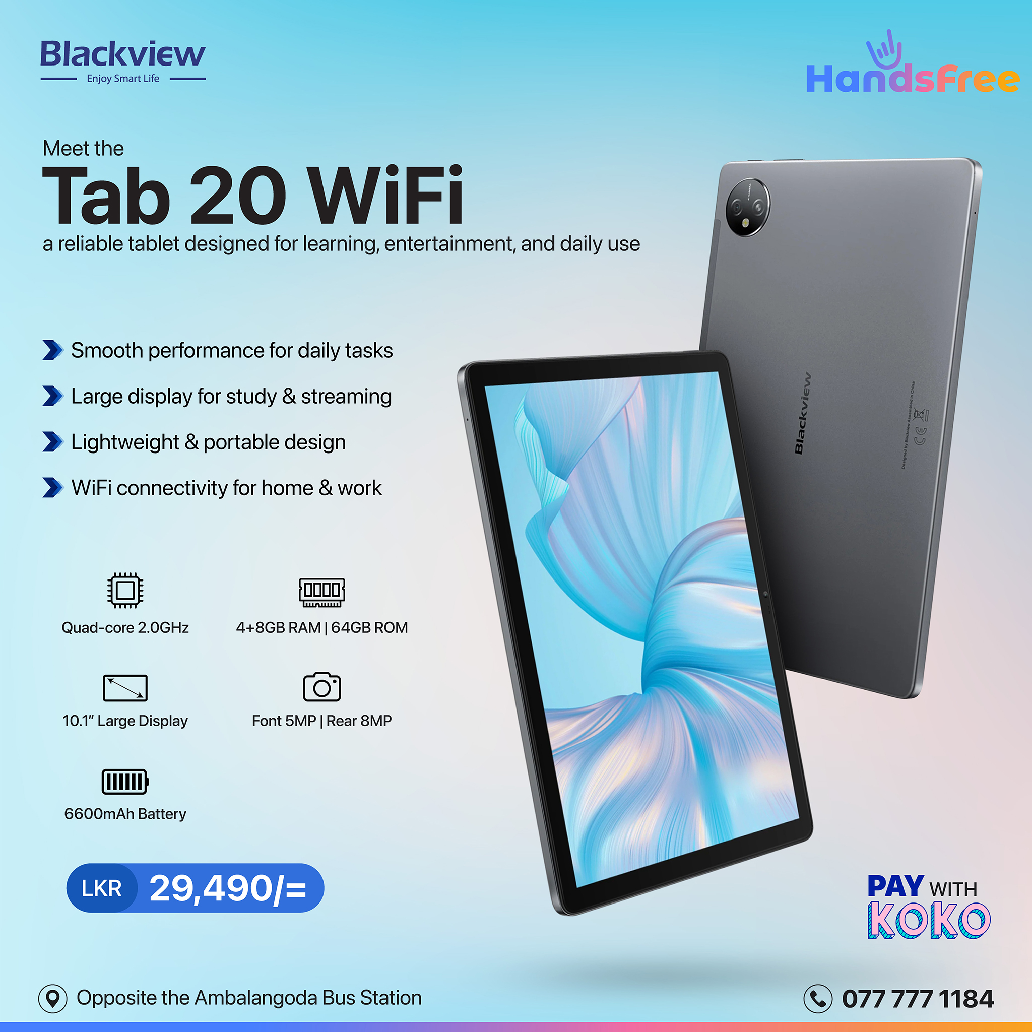 Blackview Tab 20 WiFi Maximum Value💪, Minimum Price💲✨