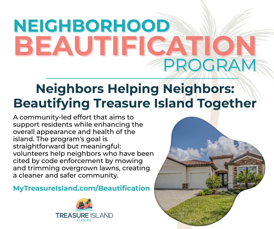 The City - 🌴 Treasure Island Beautification Program Neighbors Helping ...