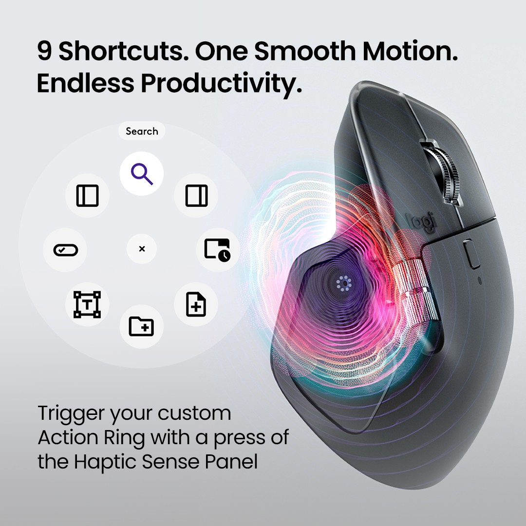 Logitech - Meet your new productivity shortcut. With the Haptic Sense ...