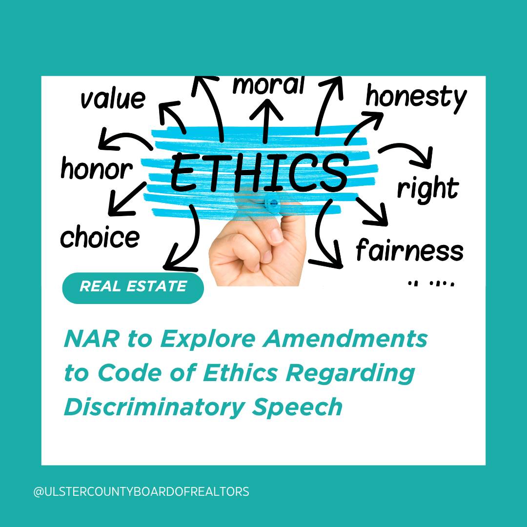 Ulster - As part of our ongoing effort to keep the NAR Code of Ethics ...