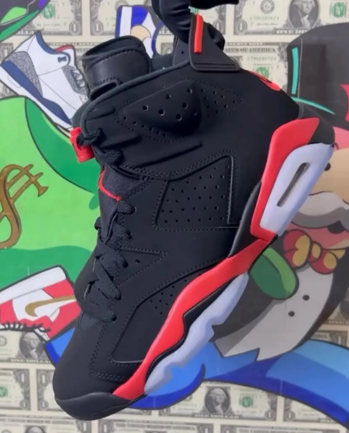 A better look at the Air Jordan 6 “Reflective Infrared” slate for