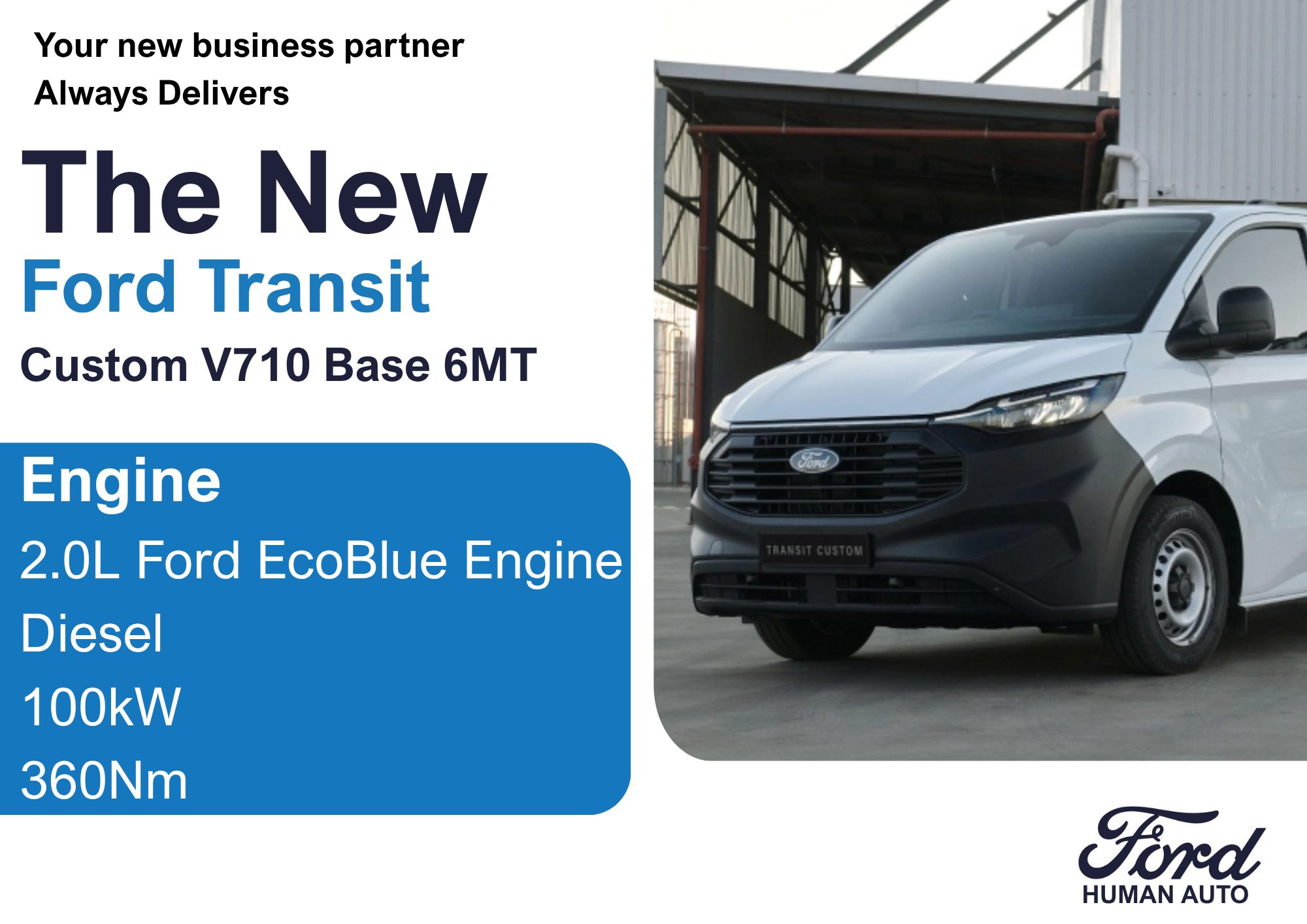 Human - 💥 Power that drives productivity! 💥 The Ford Transit Custom ...