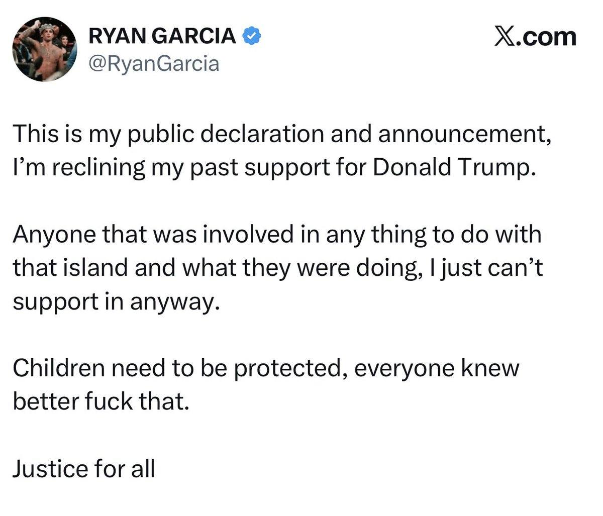 MeidasTouch - Trump supporter and boxer Ryan Garcia, who... | Facebook