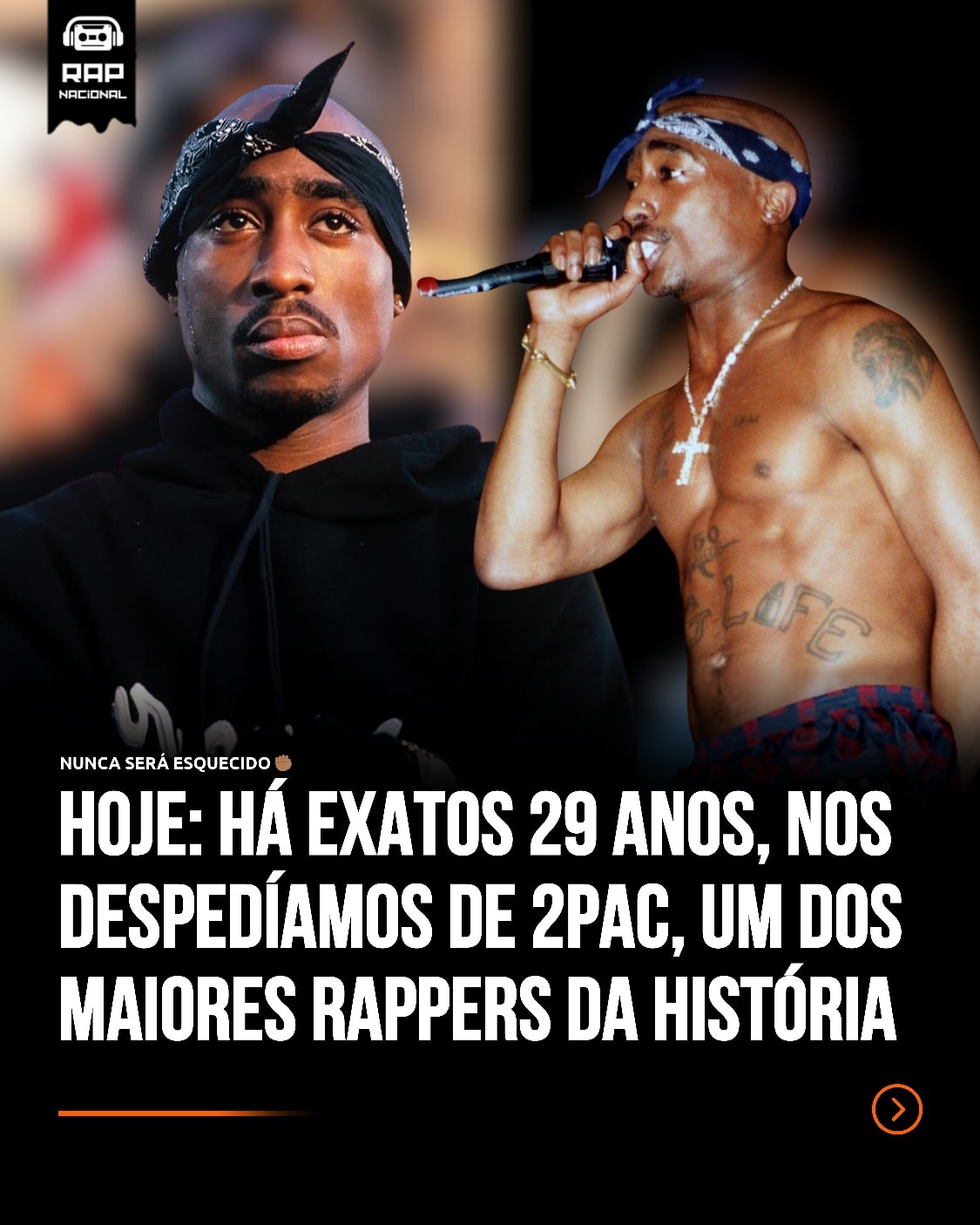 RAP - Hoje: Há exatos 29 anos, nos despedíamos de 2Pac, um dos maiores ...